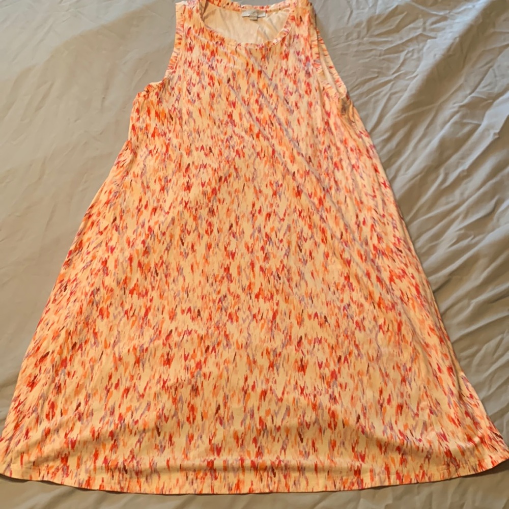 Large Loft Pastel Pattern Tank Dress